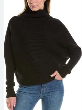 All Saints “Ridley” Cashmere-Blend Funnel-Neck Pullover